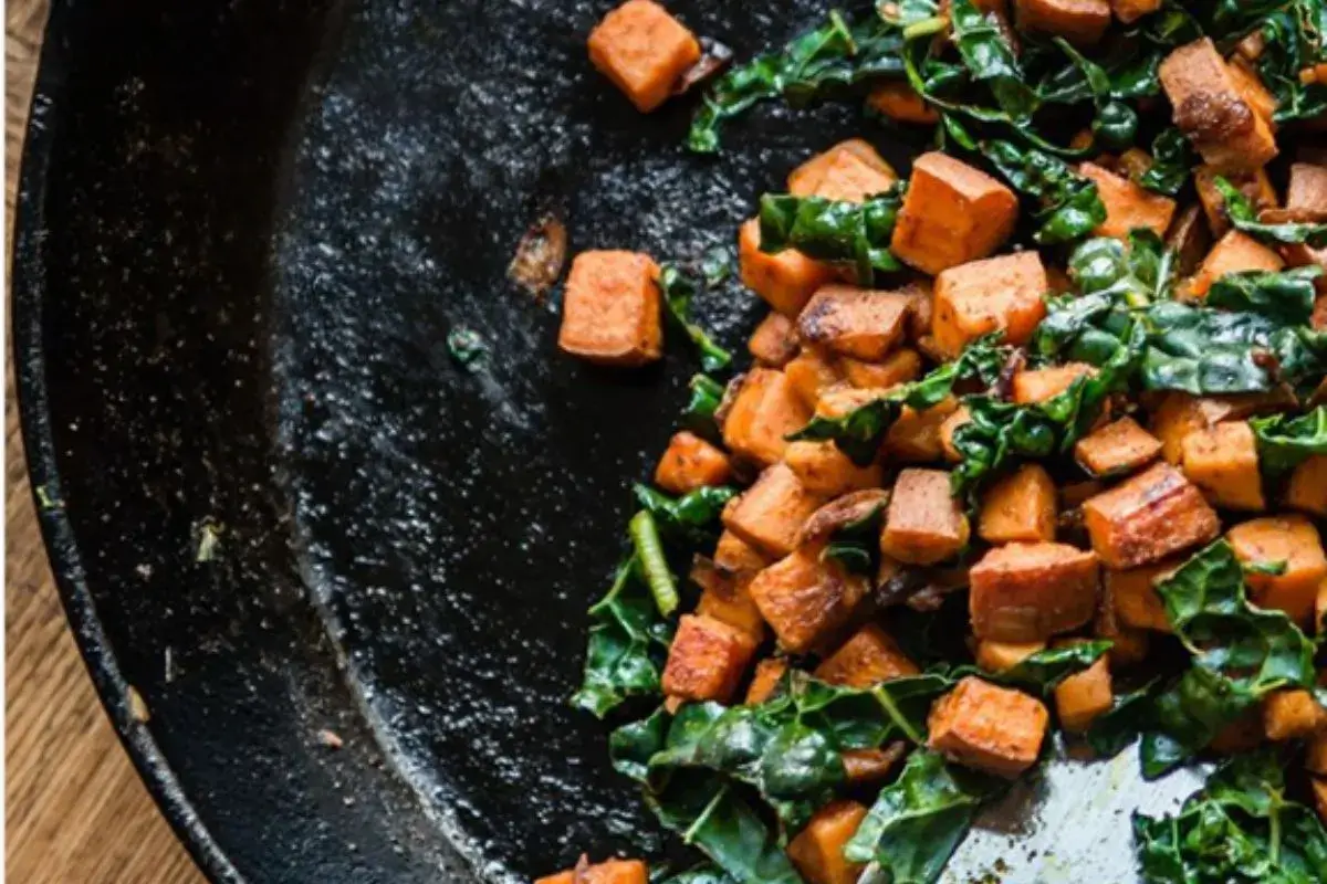 Sweet Potatoes and Spinach